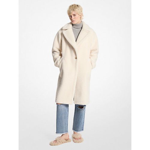 MK Manteau Teddy surdimensionné en peau de mouton - Michael Kors - MICHAEL Michael Kors - Modalova