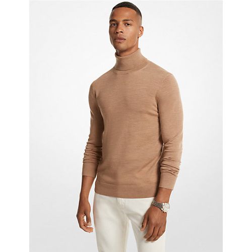 MK Pull à col roulé en laine mérinos - Michael Kors - Michael Kors Mens - Modalova