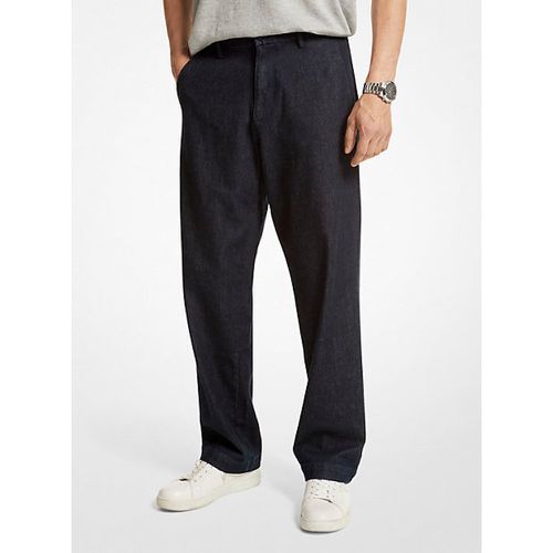 MK Pantalon chino à jambes larges en coton extensible - - Michael Kors - Michael Kors Mens - Modalova