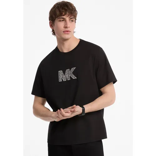 MK T-shirt en coton imprimé avec logo - Michael Kors - Michael Kors Mens - Modalova