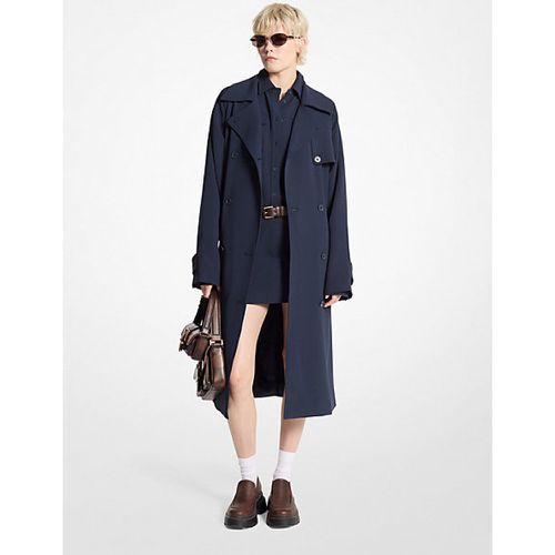 MK Trench à ceinture en crêpe texturé - Michael Kors - MICHAEL Michael Kors - Modalova