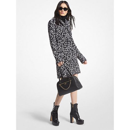 MK Trench en crêpe extensible à motif animal - Michael Kors - MICHAEL Michael Kors - Modalova