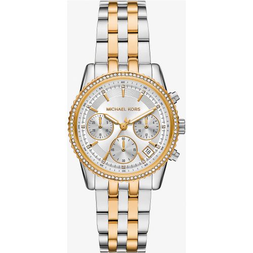 MK Mini montre Bryant bicolore à pierres pavées - Michael Kors - Modalova