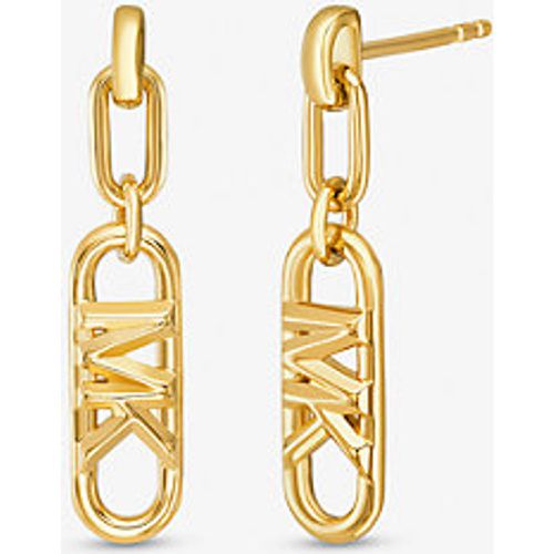 MK Boucles d'oreilles à logo Empire en argent sterling plaqué en métal précieux - Michael Kors - Modalova