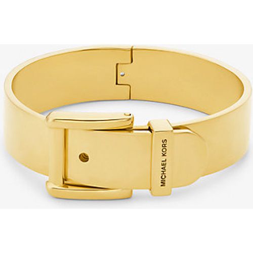 MK Grand bracelet rigide Colby en laiton plaqué en métal précieux - Michael Kors - Modalova