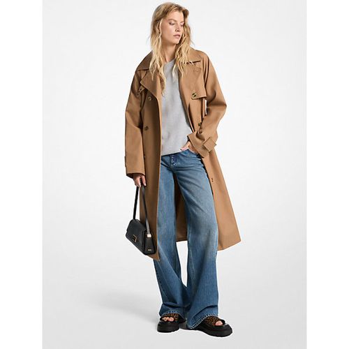 MK Trench croisé surdimensionné en coton - Michael Kors - MICHAEL Michael Kors - Modalova