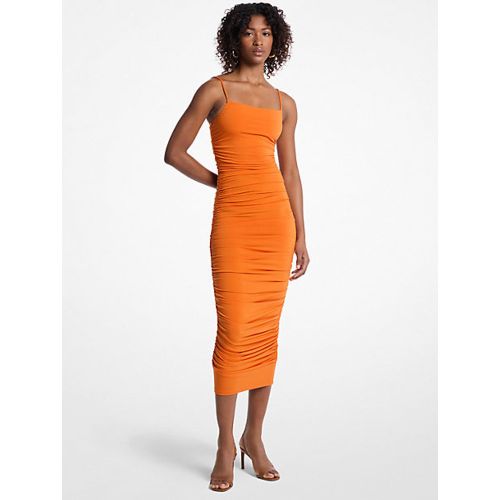 MK Robe froncée en jersey mat extensible - Michael Kors - MICHAEL Michael Kors - Modalova