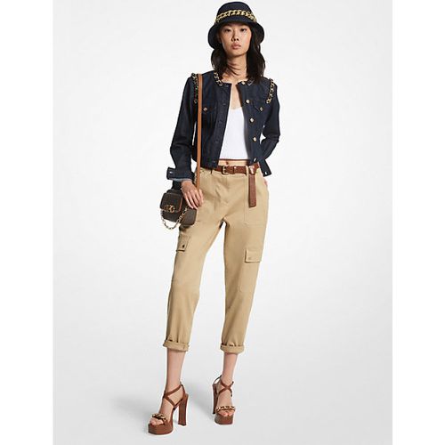 MK Pantalon cargo en coton biologique extensible - Michael Kors - MICHAEL Michael Kors - Modalova