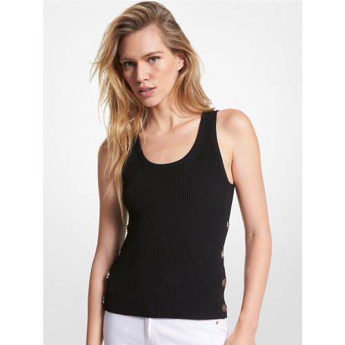 MK Débardeur en maille extensible côtelée - Michael Kors - MICHAEL Michael Kors - Modalova