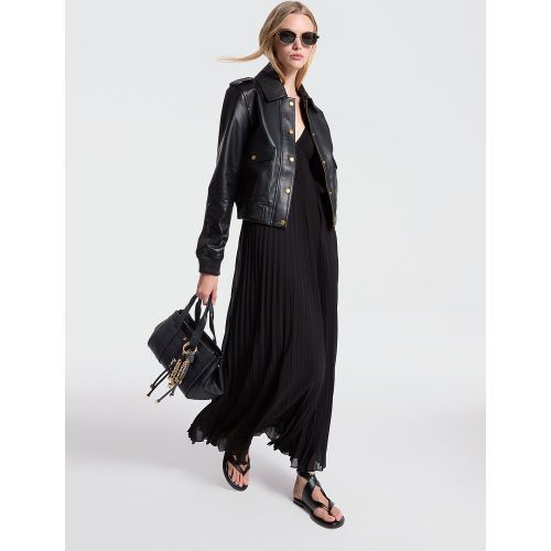 MK Veste style blouson en cuir - Michael Kors - MICHAEL Michael Kors - Modalova