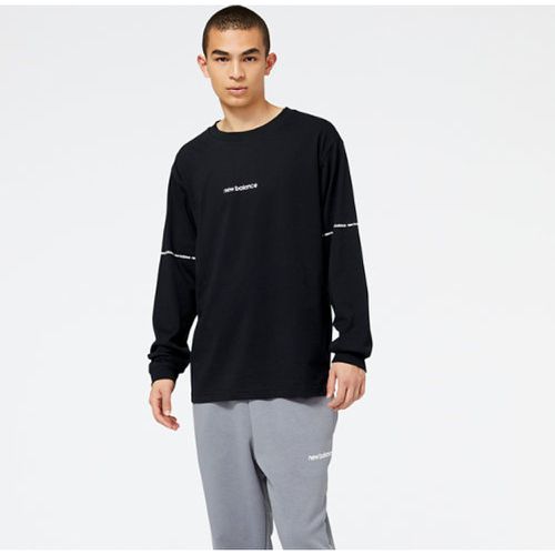 NB Essentials Graphic Long Sleeve en , Cotton, Taille L - New Balance - Modalova