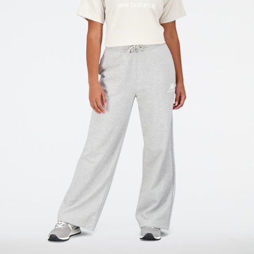 Essentials Stacked Logo French Terry Wide Legged Sweatpant en , Cotton, Taille 2XL - New Balance - Modalova