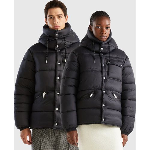 Benetton, Doudoune Épaisse À Capuche Amovible, taille XXL, Noir - United Colors of Benetton - Modalova