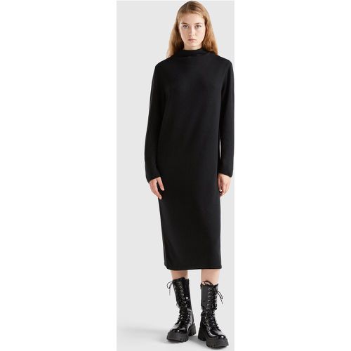 Benetton, Robe Midi En Cachemire Mélangé, taille M, Noir - United Colors of Benetton - Modalova