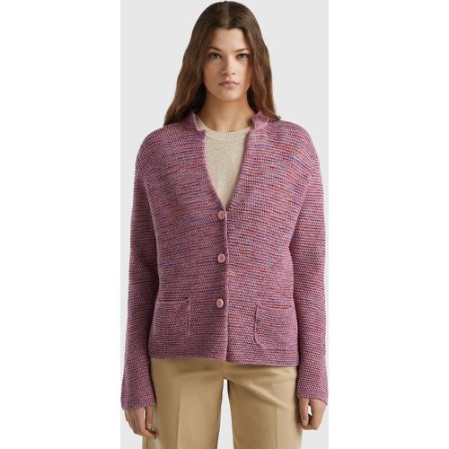 Benetton, Veste En Maille 100% Coton, taille S, Rose - United Colors of Benetton - Modalova