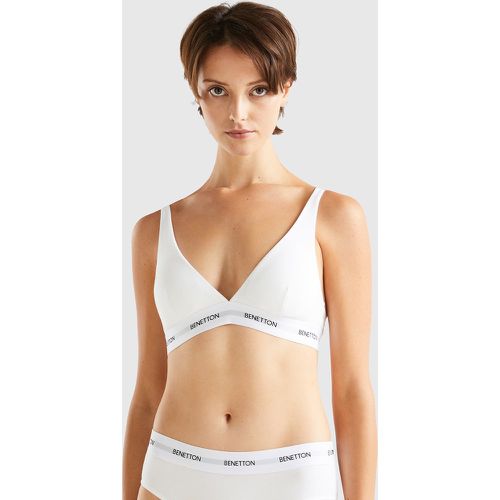 Benetton, Soutien-gorge Triangle En Coton Bio, taille 95, Blanc - United Colors of Benetton - Modalova