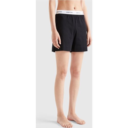 Benetton, Short Avec Élastique À Logo, taille M, Noir - United Colors of Benetton - Modalova