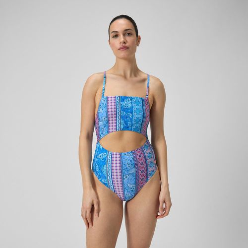 Maillot de bain ajouré à imprimés De Sèvres/Magenta Brume - Speedo - Modalova