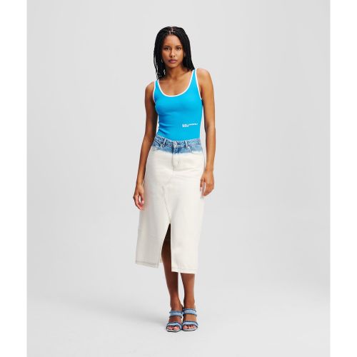 Jupe Midi En Denim Effet Ombré, , , Taille: L - Karl Lagerfeld - Modalova