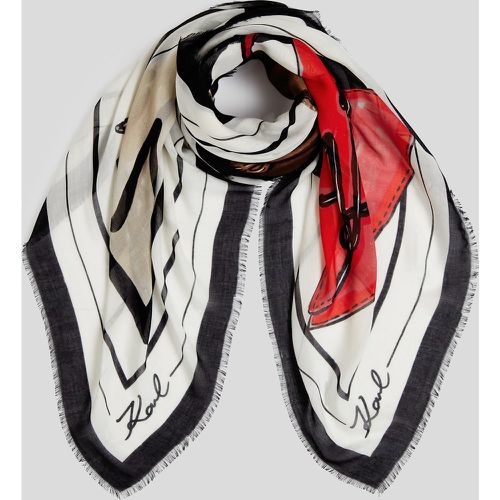 Foulard Avec Motif Sacs K/signature, , , Taille: X00 - Karl Lagerfeld - Modalova