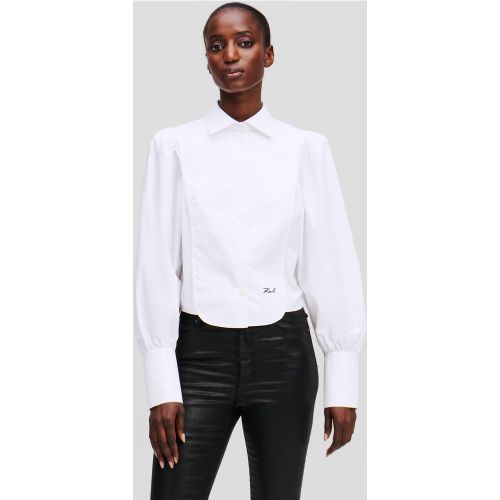 Chemise En Popeline À Plastron, , , Taille: 34 - Karl Lagerfeld - Modalova