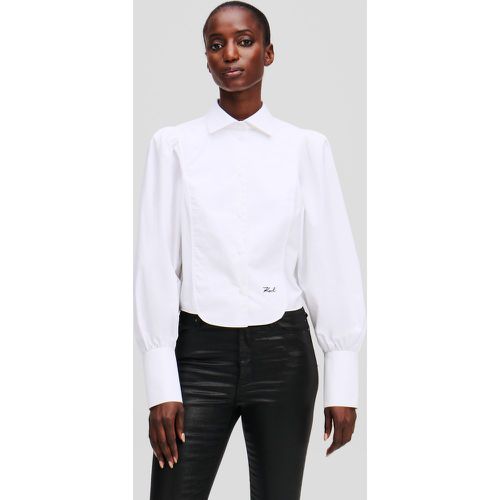 Chemise En Popeline À Plastron, , , Taille: X38 - Karl Lagerfeld - Modalova