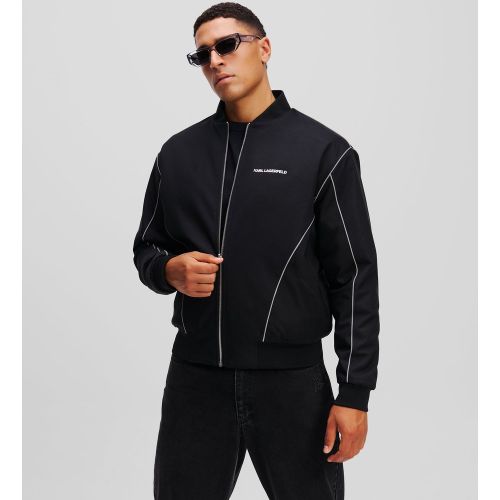 Blouson Aviateur Réversible Réfléchissant, , , Taille: L - Karl Lagerfeld - Modalova