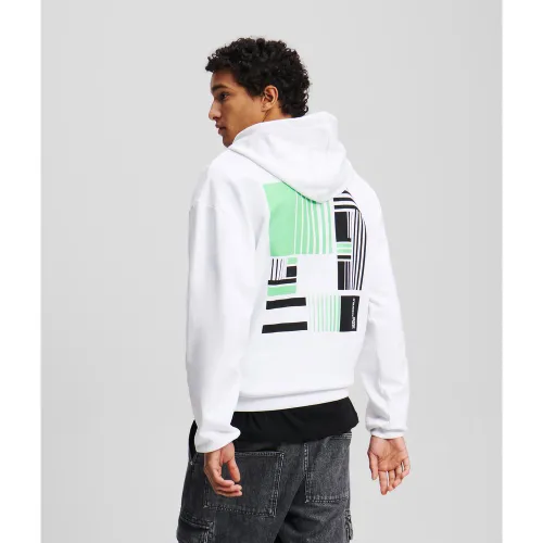 Sweat À Capuche Avec Imprimé Graphique, , , Taille: L - Karl Lagerfeld - Modalova