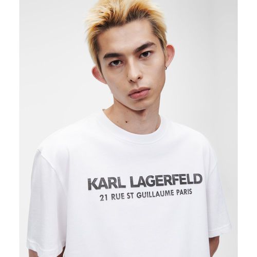 T-shirt En Simili-cuir Avec Logo Karl, , , Taille: XL - Karl Lagerfeld - Modalova