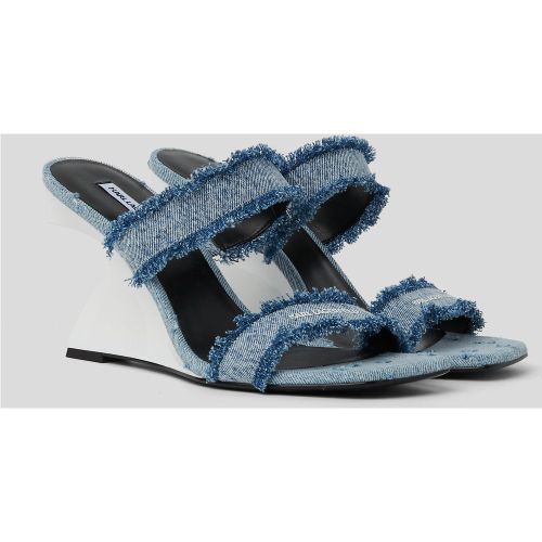 Sandales À Talons En Denim À Double Bride Waverly, , , Taille: 35 - Karl Lagerfeld - Modalova