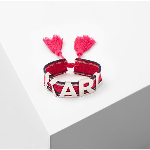 Bracelet Avec Logo K/woven Karl - Rose, , , Taille: X00 - Karl Lagerfeld - Modalova