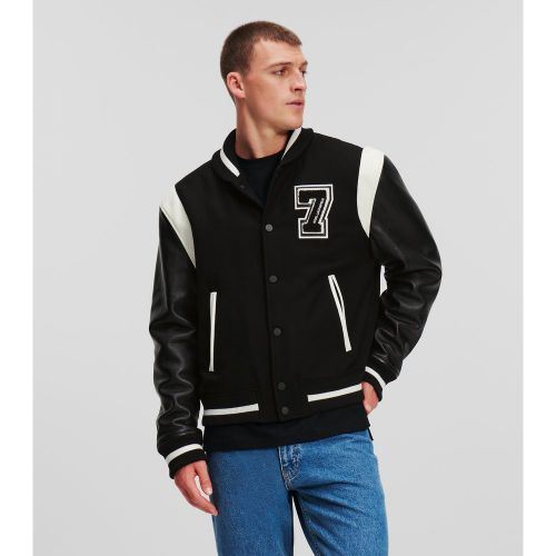 Blouson Aviateur Esprit Universitaire, , , Taille: L - Karl Lagerfeld - Modalova