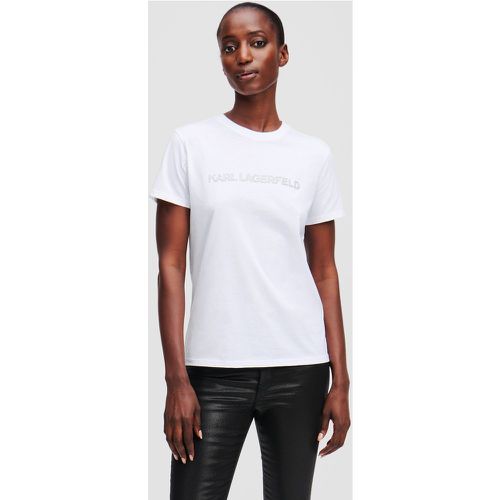 T-shirt À Logo Pailletté Karl, , , Taille: XL - Karl Lagerfeld - Modalova