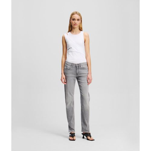 Jean Slim À Taille Mi-haute Et Bas Fendu, , , Taille: L2430 - Karl Lagerfeld - Modalova