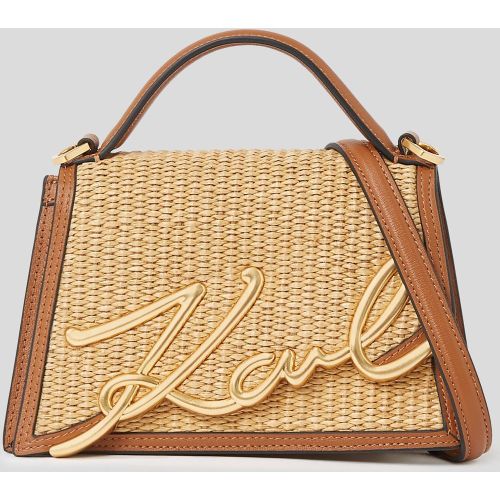 Petit Sac Bandoulière En Raphia K/signature, , -, Taille: One size - Karl Lagerfeld - Modalova