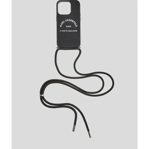 Coque De Protection Rue St-guillaume Pour Iphone 14 Pro Avec Bandoulière, , , Taille: One size - Karl Lagerfeld - Modalova