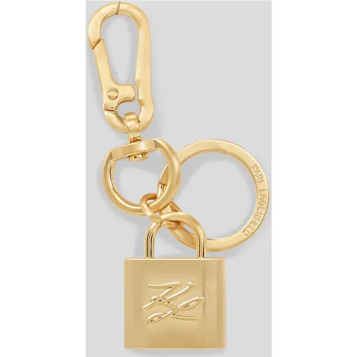 K/autograph Padlock Keychain, , , Taille: X00 - Karl Lagerfeld - Modalova