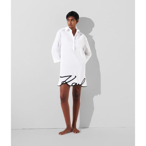 Robe Chemise De Plage Signature, , , Taille: L - Karl Lagerfeld - Modalova