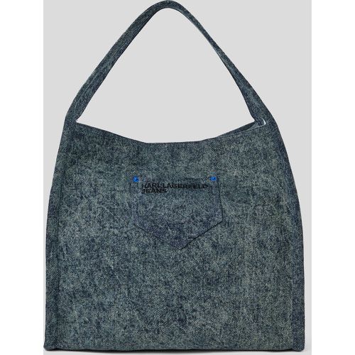 Sac Shopper En Jean Effet Usé Klj, , , Taille: X00 - KL Jeans - Modalova