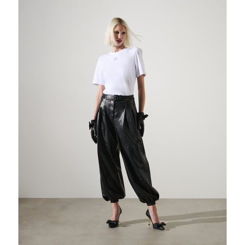 Pantalon En Cuir Volumineux Karl Studio, , , Taille: X38 - Karl Lagerfeld - Modalova