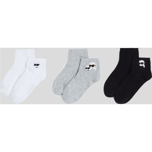 Chaussettes Courtes Ikon - 3-pack, , //, Taille: X3538 - Karl Lagerfeld - Modalova