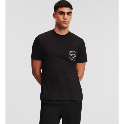 T-shirt À Poche Ikon Monogram, , , Taille: L - Karl Lagerfeld - Modalova