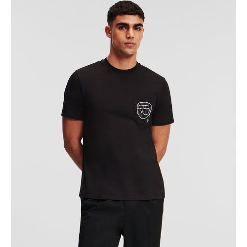 T-shirt À Poche Ikon Monogram, , , Taille: XS - Karl Lagerfeld - Modalova