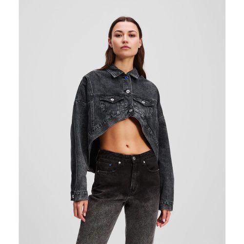 Veste En Jean Oversize À La Coupe Cropped, , , Taille: XL - Karl Lagerfeld - Modalova