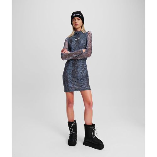 Robe En Mesh Imprimé Peau De Serpent, , , Taille: L - KL Jeans - Modalova