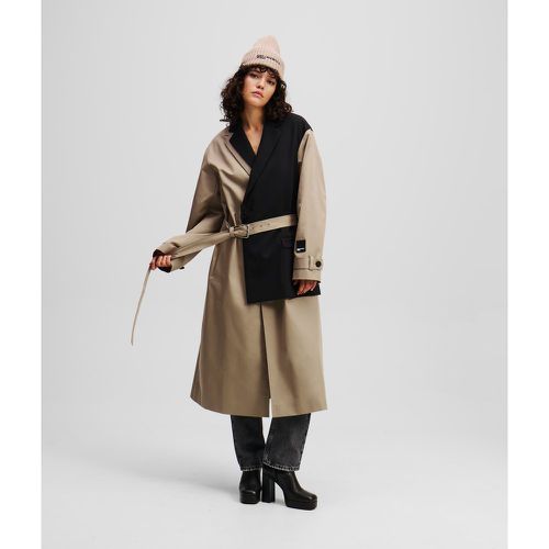 Trench En Matières Mélangées, , , Taille: XL - Karl Lagerfeld - Modalova