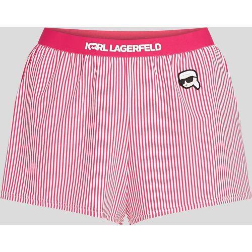 Short De Pyjama Ikon Rayé, , -, Taille: L - Karl Lagerfeld - Modalova