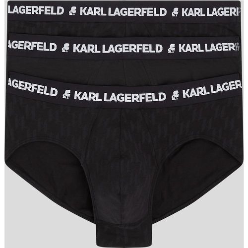 Slips Kl Monogram - Lot De 3, , , Taille: XL - Karl Lagerfeld - Modalova