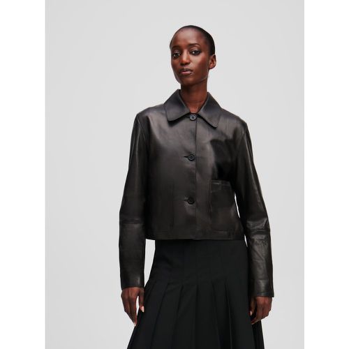 Veste En Cuir, , , Taille: X38 - Karl Lagerfeld - Modalova