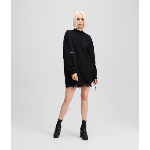 Robe Sweat Avec Détails En Dentelle, , , Taille: XXL - Karl Lagerfeld - Modalova